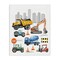 Stupell Industries Keep Moving Construction Vehicles Canvas, design by Christine Simpson Art